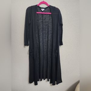 LuLaRoe Long Black Cardigan/Duster